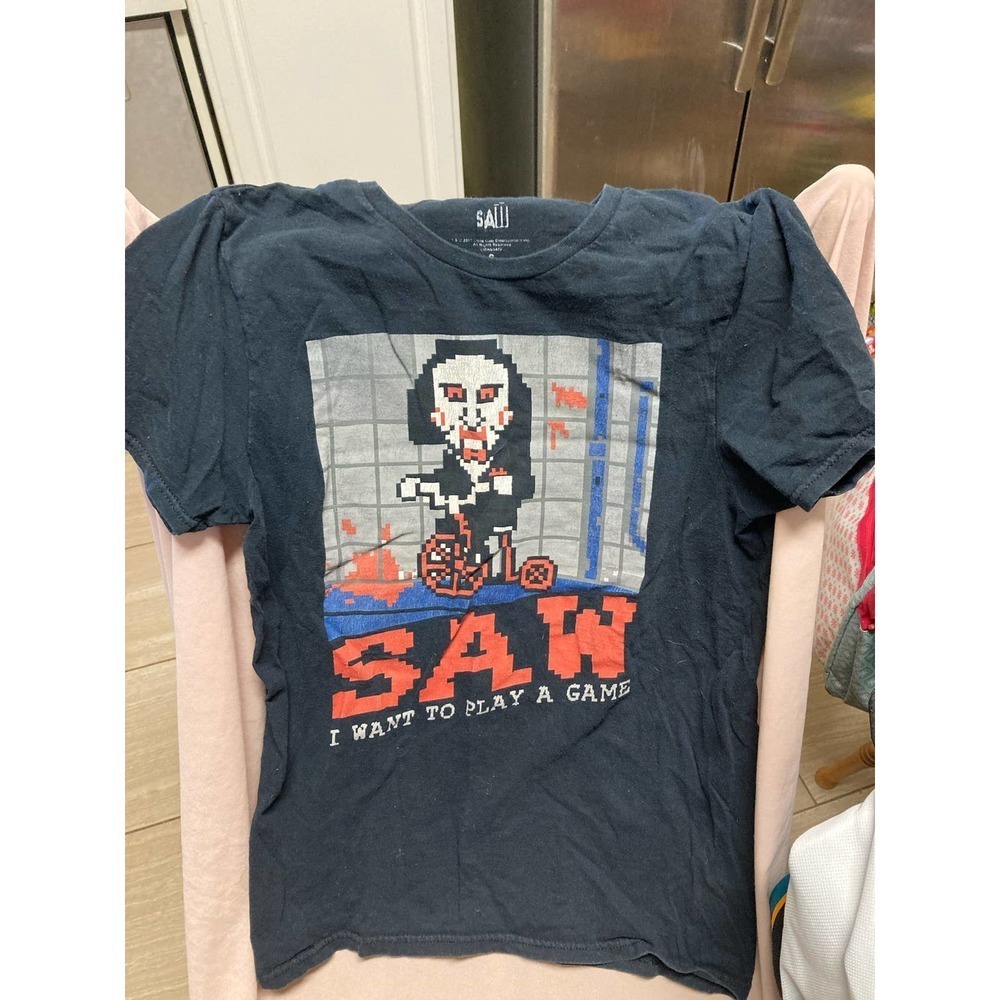 SAW Womens I Want To Play A Game Shirt Size S